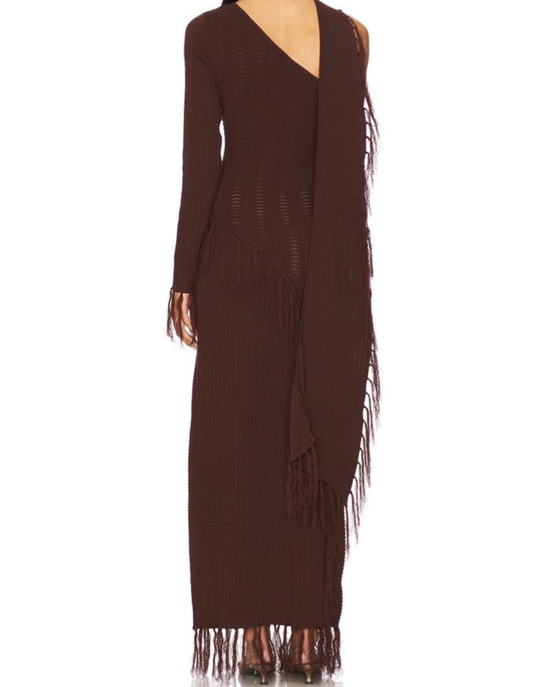 Stunning Fringed Maxi Dress - Image 4