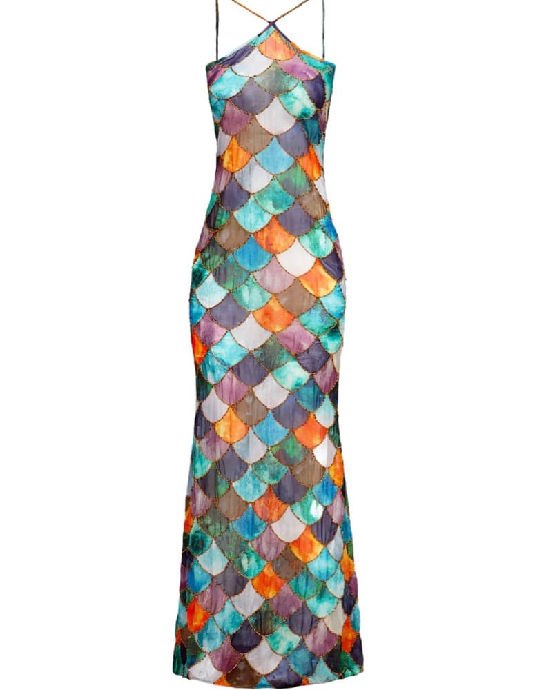 Kilentar Mami Rainbow Fish Halter Dress - Image 2