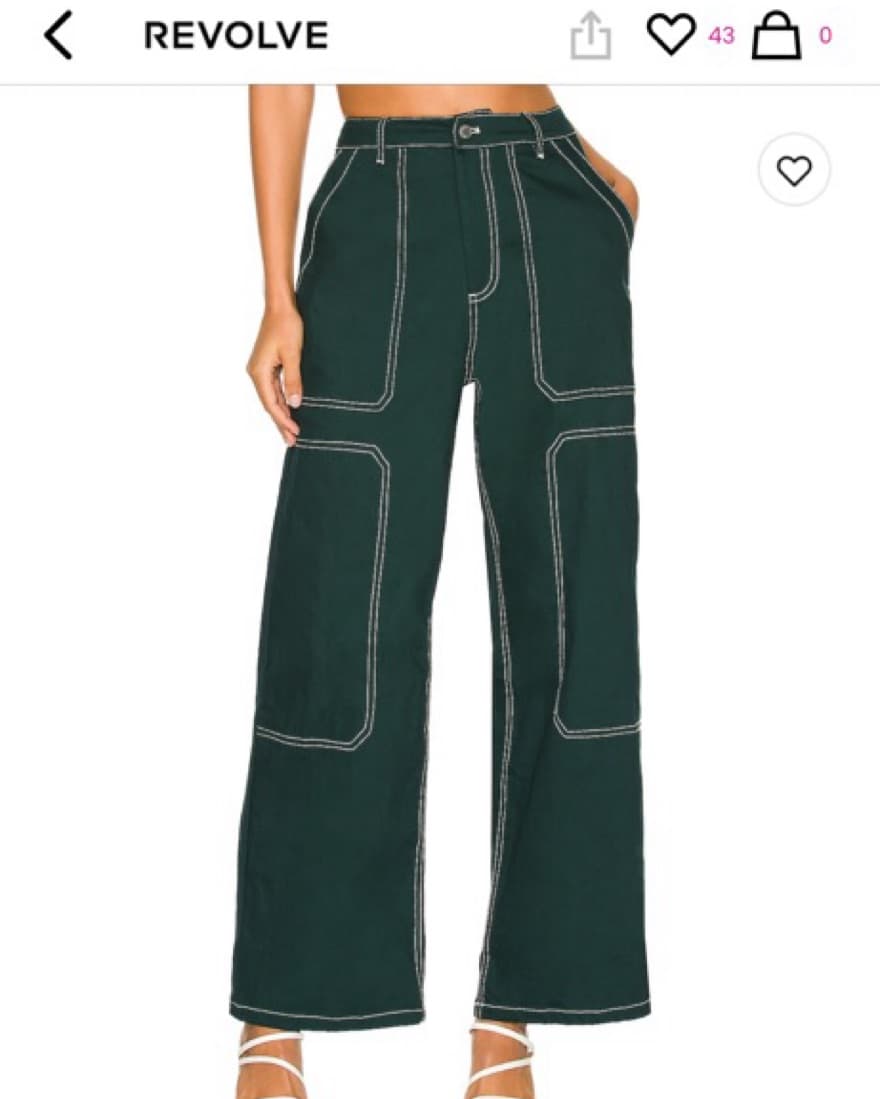 Green Cargo Pants Revolve BY.DYLN - Image 2