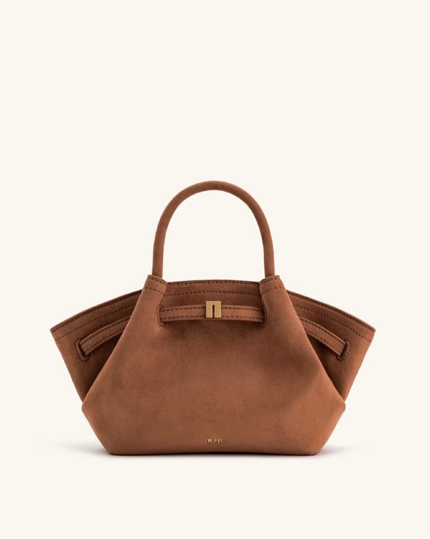 JW PEI: HANA MINI FAUX SUEDE TOTE BAG  - Image 2