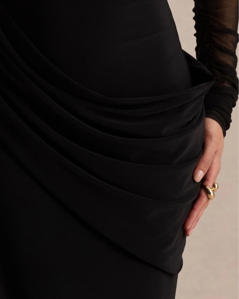Club London Deema Dress - Black - Image 2
