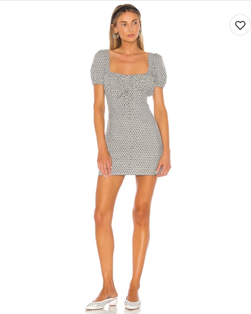 Black and White Revolve Mini Dress - Image 1