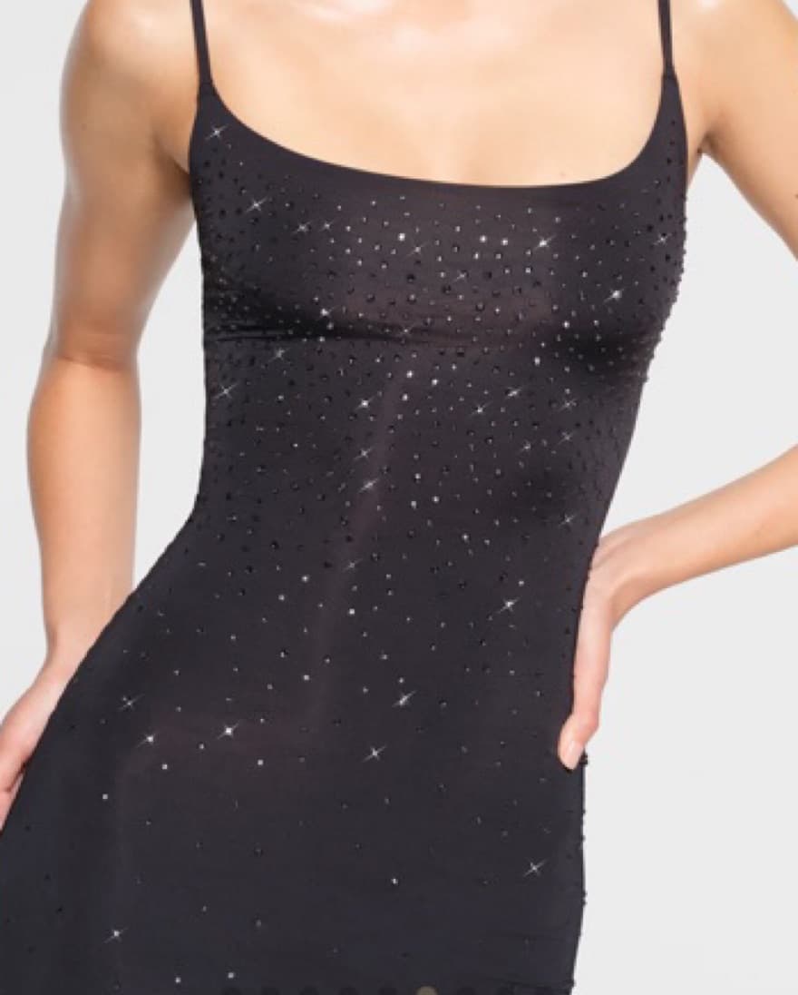 Swarovski x Skims Sheer Cami Long Dress - Image 1