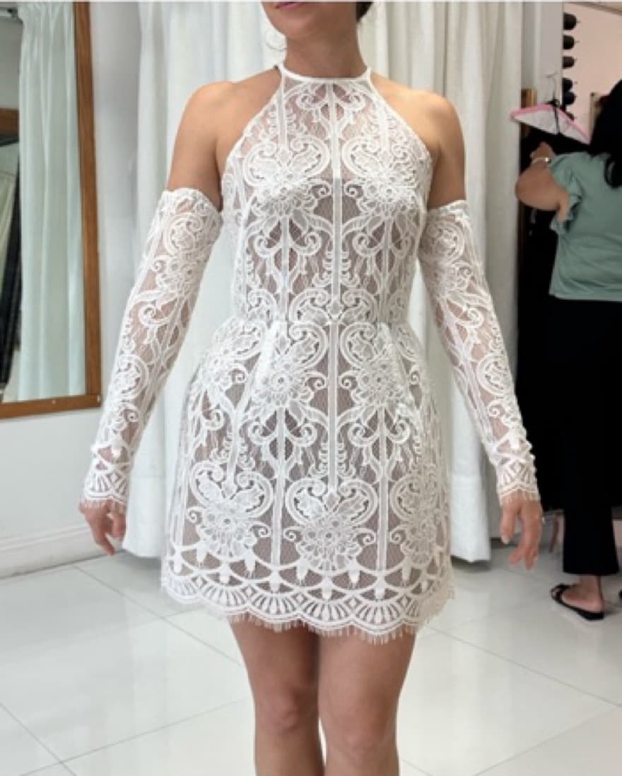Bronx and Banco Casey Lace Mini Dress Al - Image 1