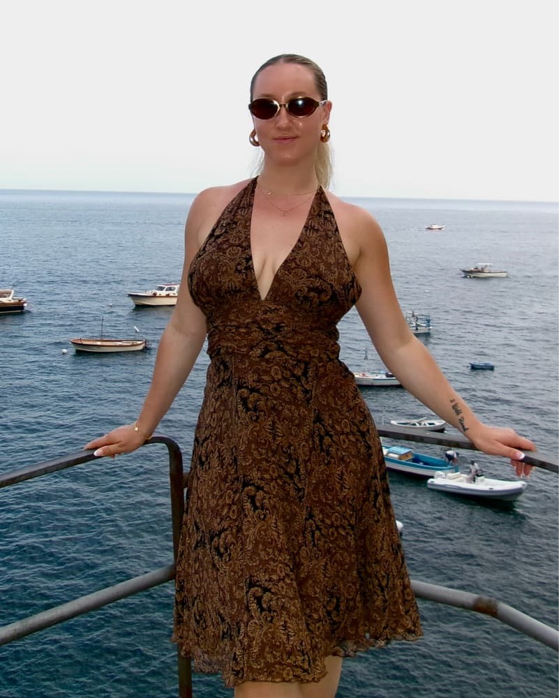 Vintage Silk Paisley Midi Dress - Image 2