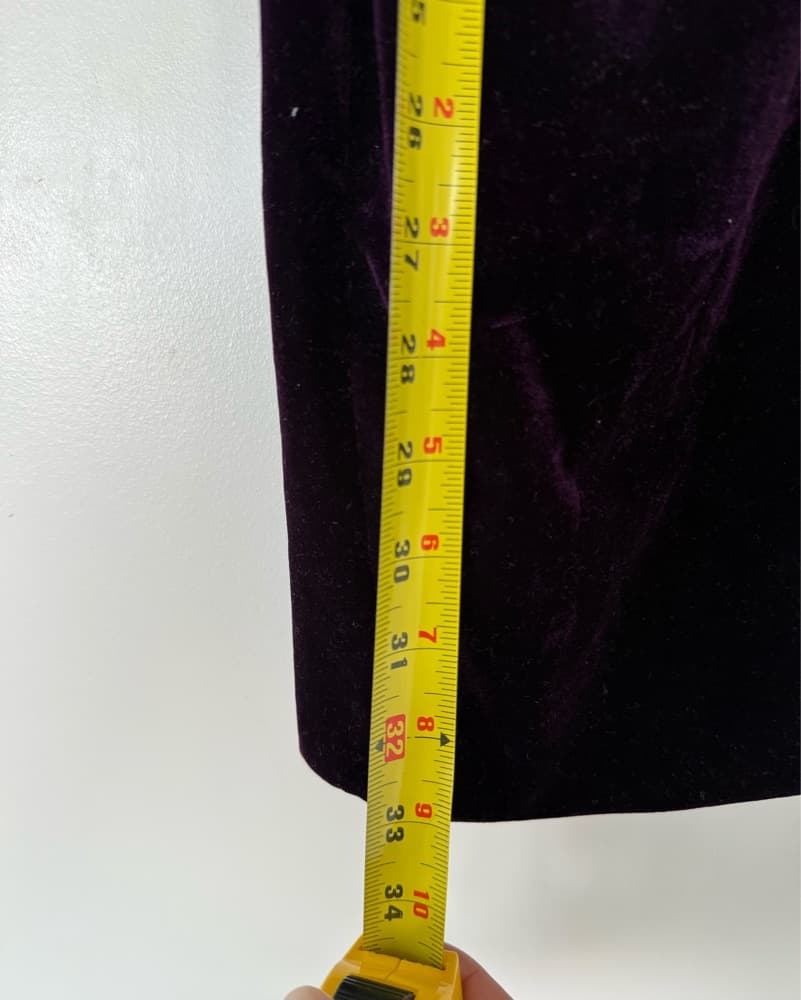 Purple Velvet Cocktail Dress - Image 3