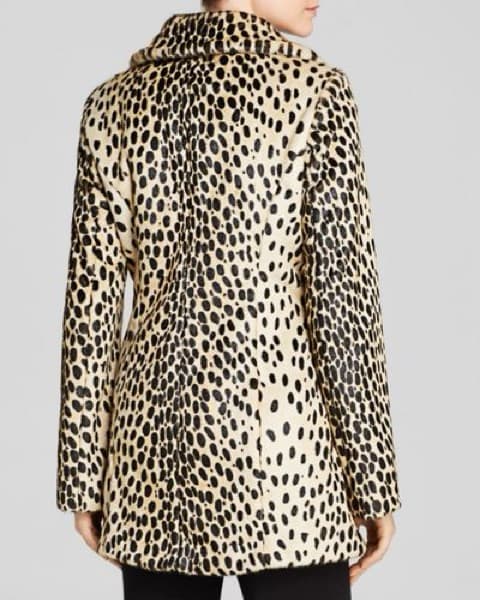 Ponyhair Cheetah Print Coat  - Image 2