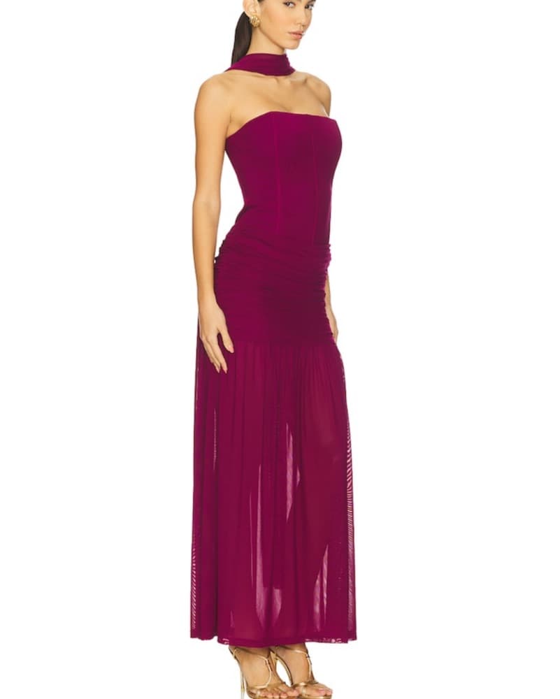 Runaway The Label Plum Gown - Image 2