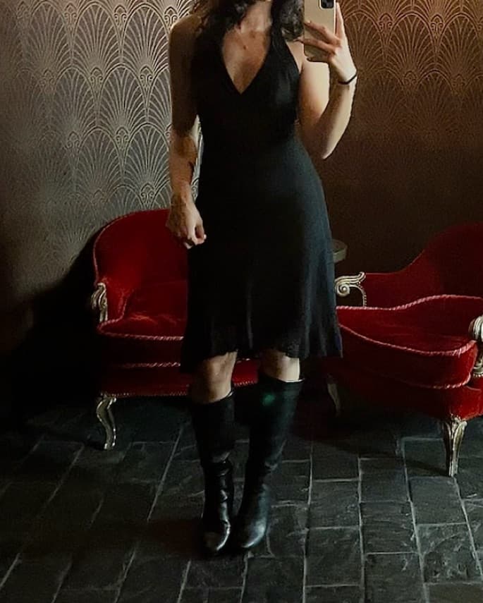 Betsey Johnson Black Lace Dress - Image 2