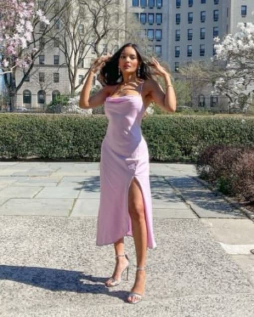 ASTR The Label Satin Midi Dress - Image 2