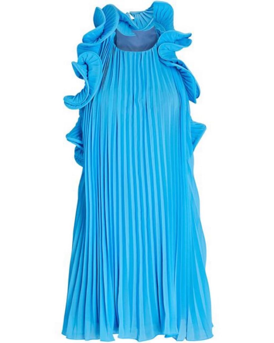 AMUR Mimi Dress Blue - Image 2
