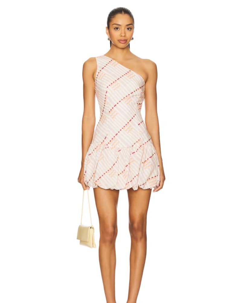 Chic One-Shoulder Ruffled Mini Dress - Image 1
