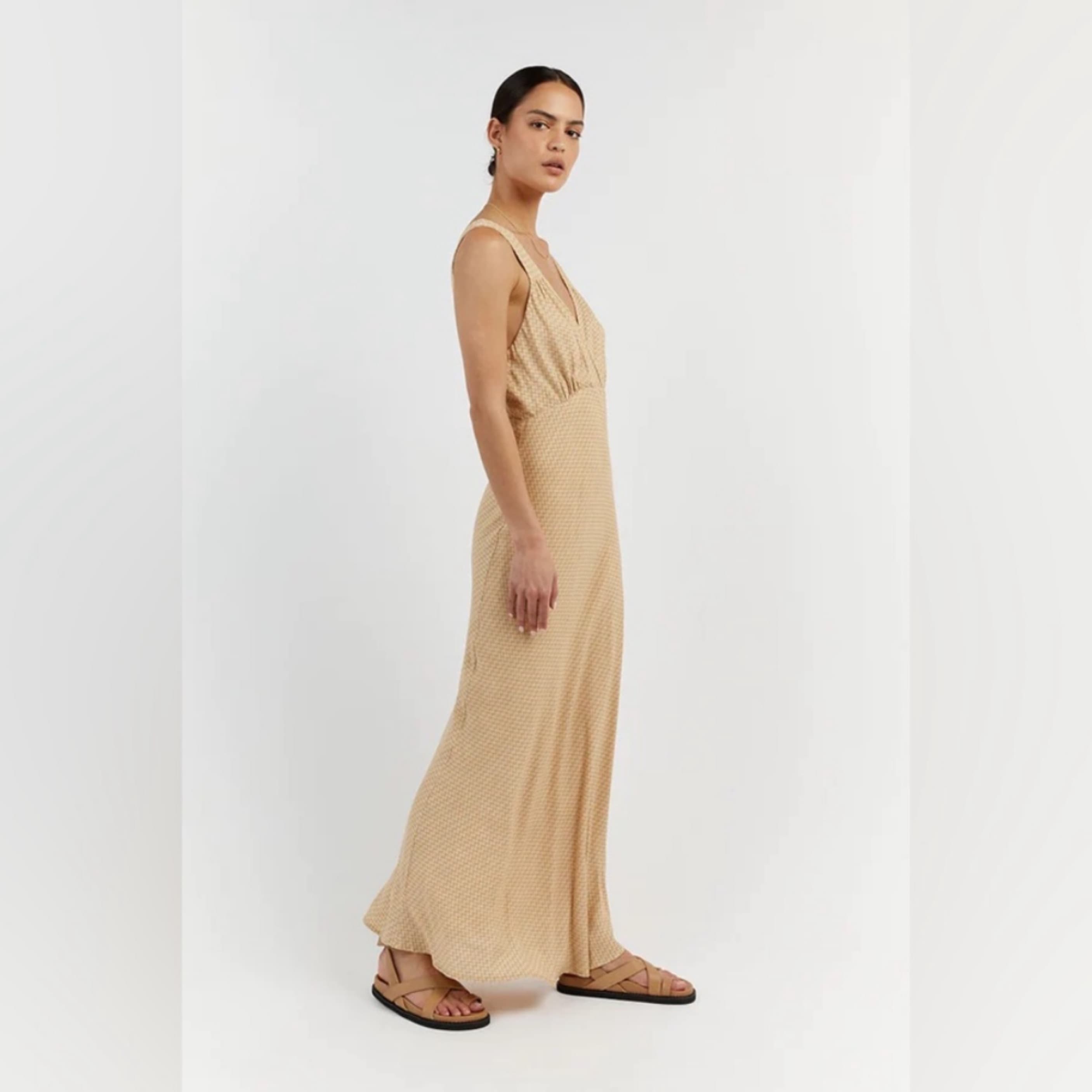 Dissh Julien Straw Geo Slip Dress - Image 2