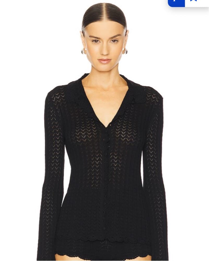 Elegant Black Crochet Set - Image 3
