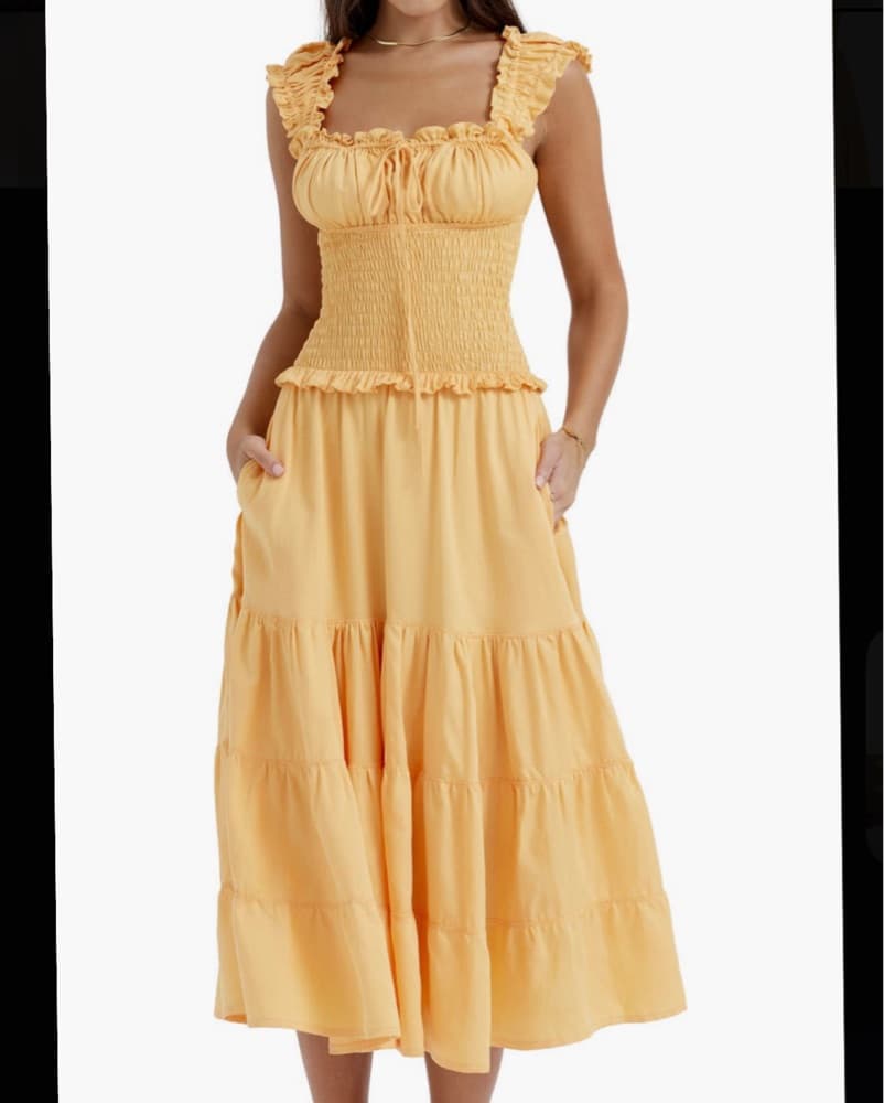 House of CB Phedra Ruffle Smocked Dress - Image 1