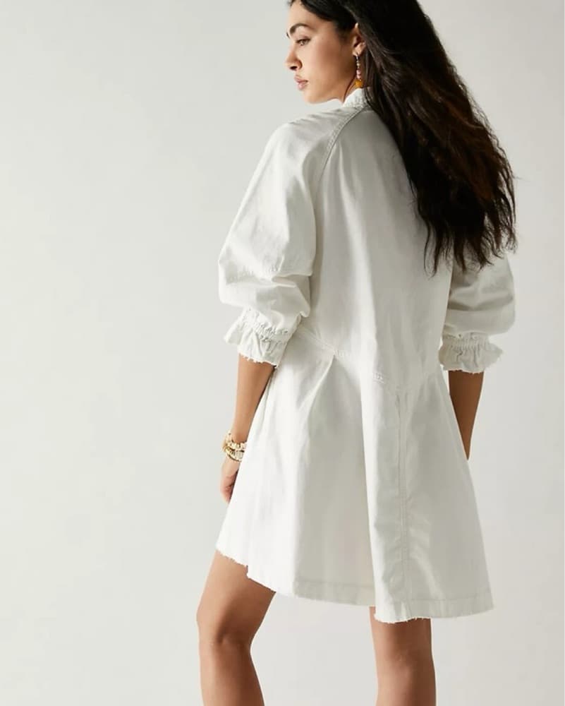 Free People Hannah Denim Shirt Dress - Image 2