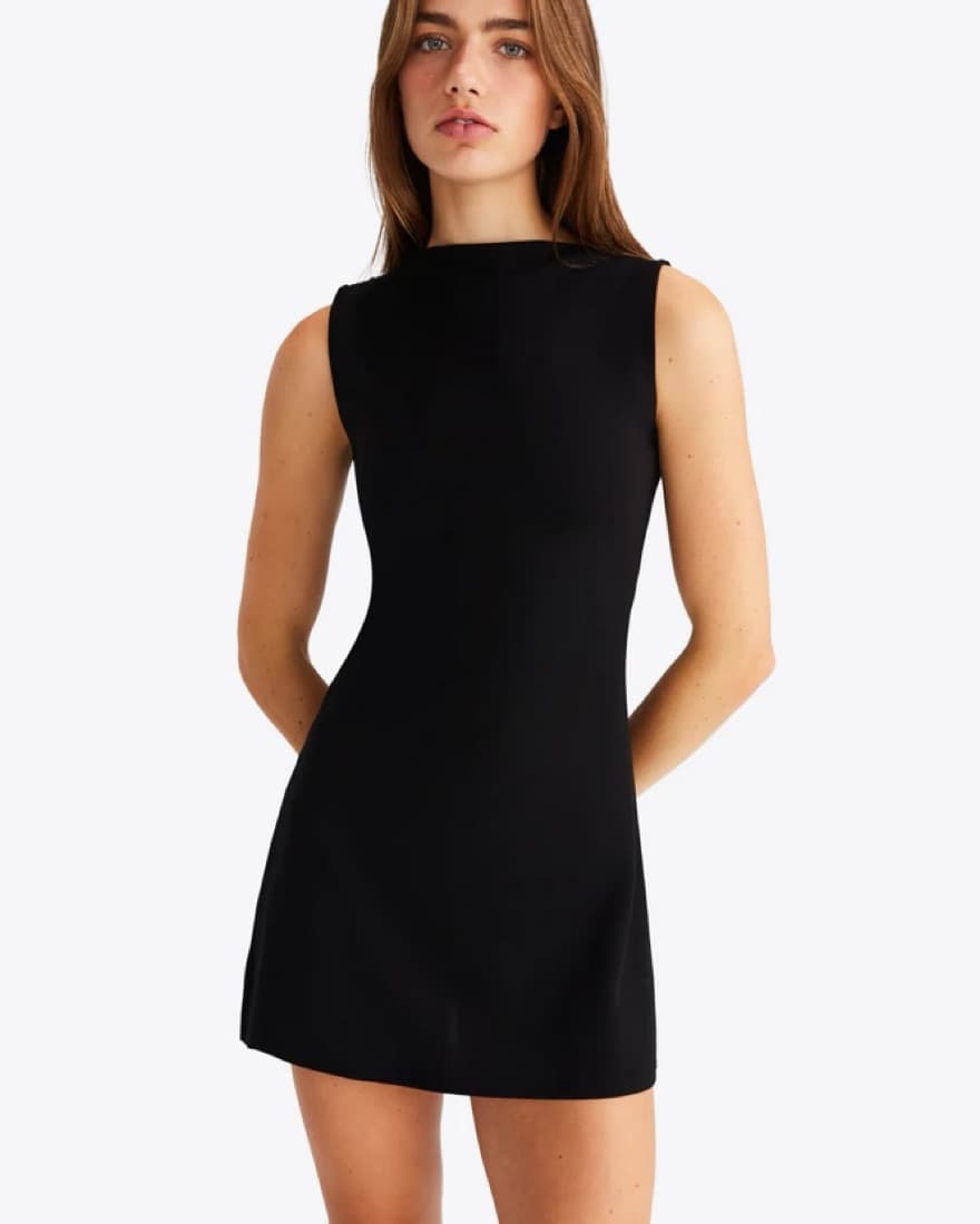 Black Susamusa Mini Dress - Image 3