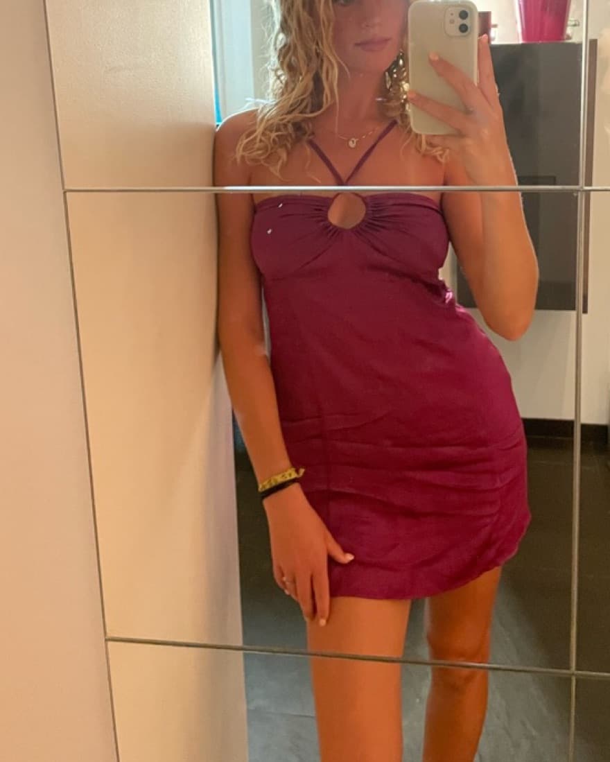 Plum Mini Dress - Image 1
