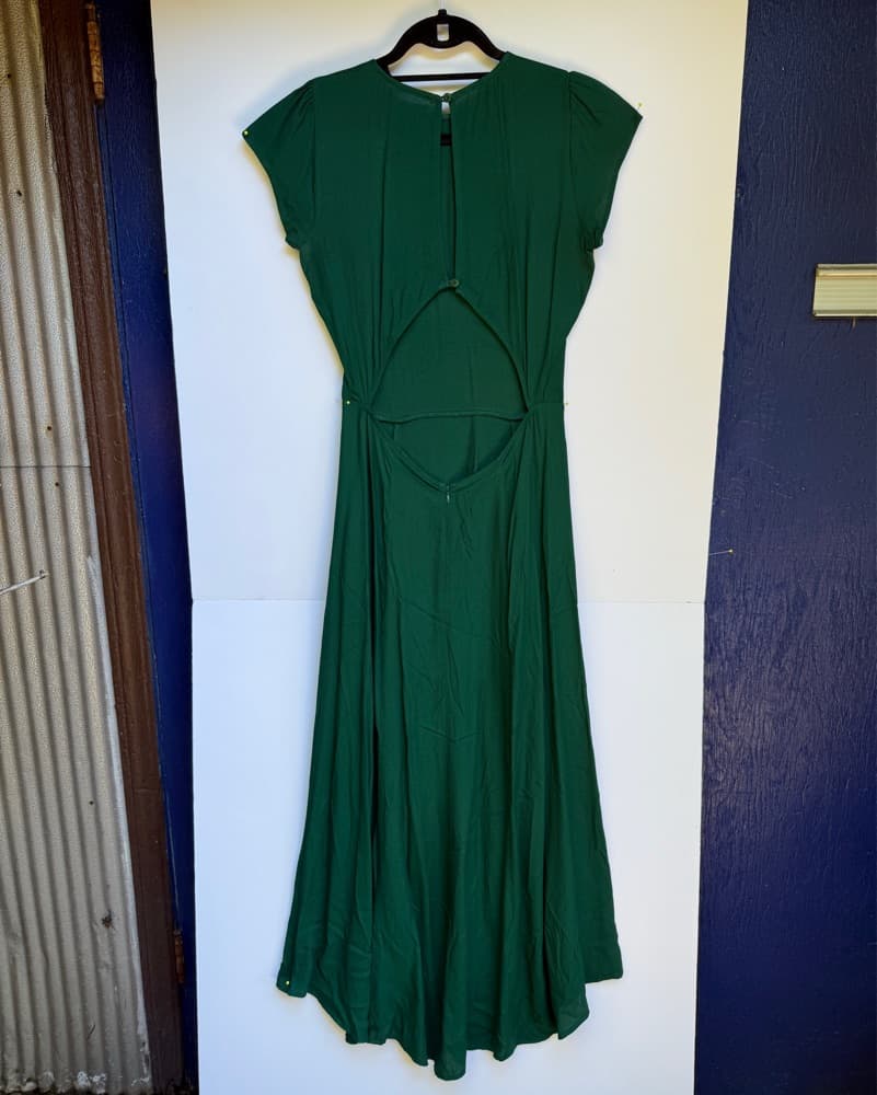 Reformation Gavin Midi Dress Sz 4 - Image 5