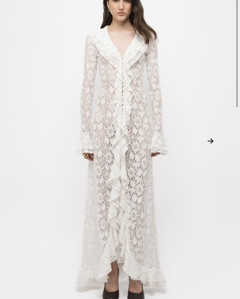 Arakii Lily Lace White Dress - Image 4