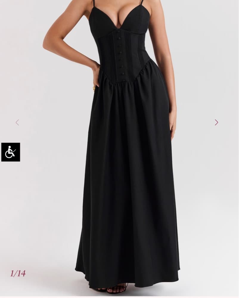 Black Corset Dress House of CB  - Image 2