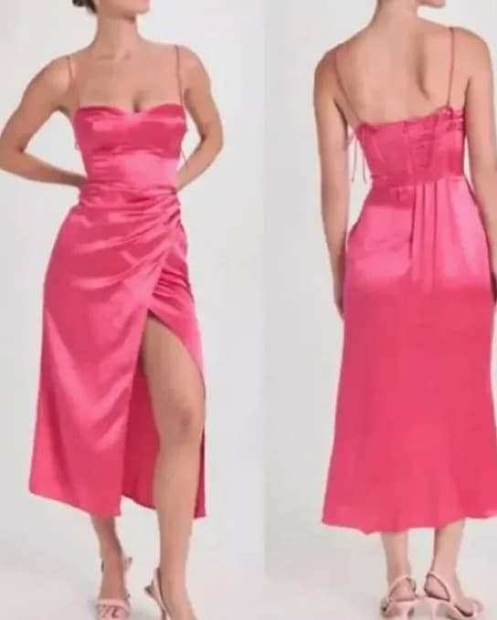 Reformation Marguerite Silk Dress - Image 1