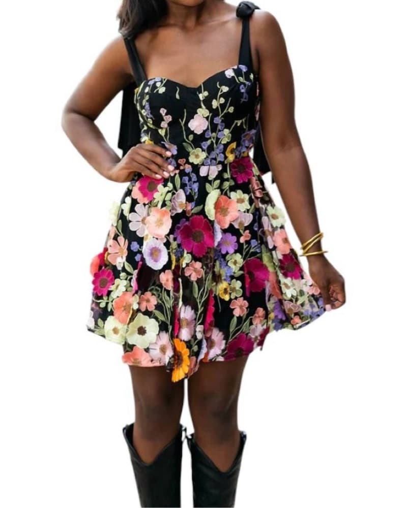 Buddylove Bustier Mini Floral Dress - Image 3