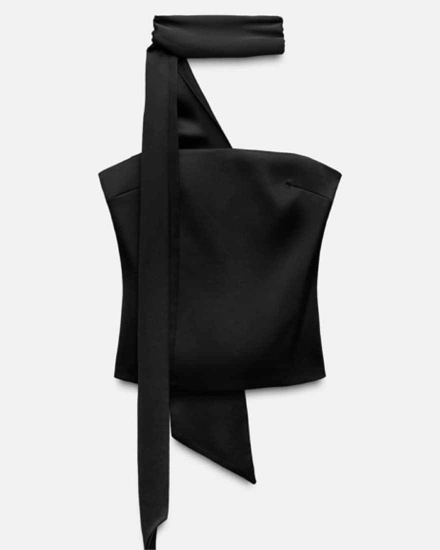 Satin Black Top  - Image 1