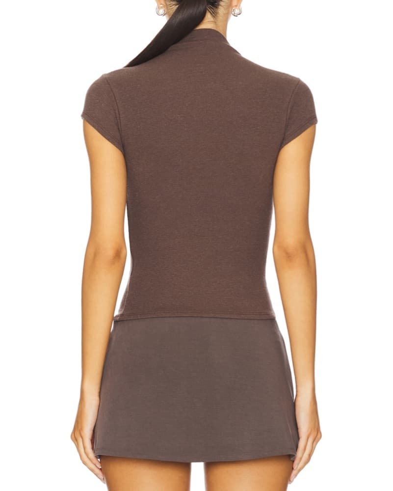 Geel Brown Set - Micro Mini Skort & Top  - Image 2
