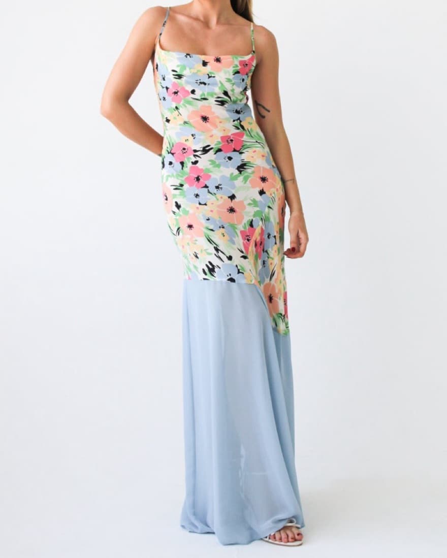 Elegant Floral Maxi Dress - Image 2