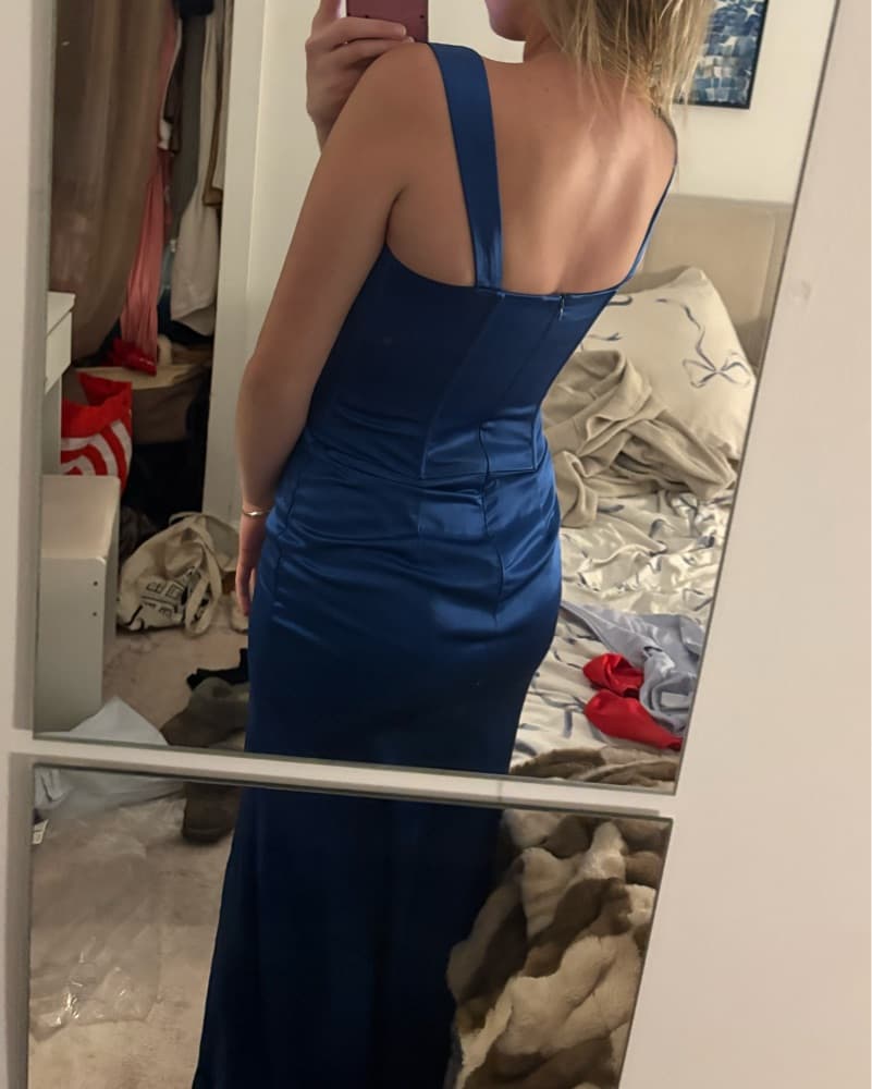 Revolve Blue Corset Maxi Dress - Image 2