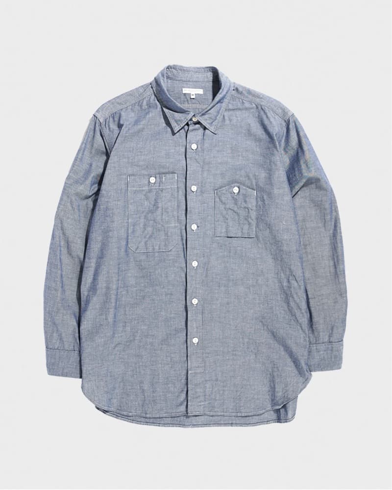 Engineered Garments chambray work shirt - Image 1