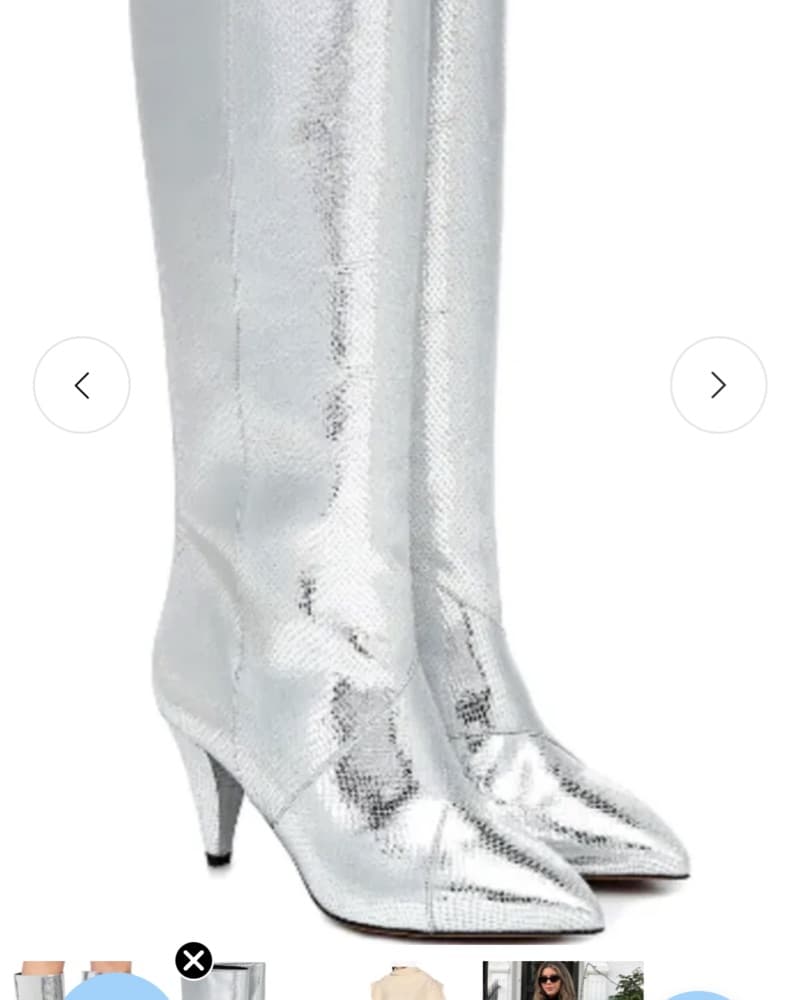 Isabel Marant silver knee-high boots - Image 2