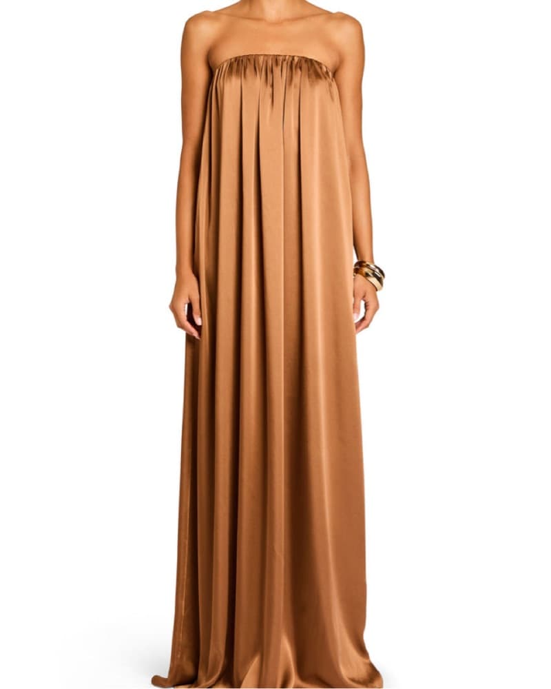 Elegant Satin Maxi Dress - Image 1