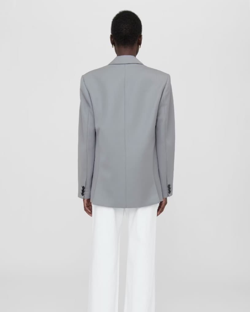 Anine Bing Classic Blazer - Grey - Image 2