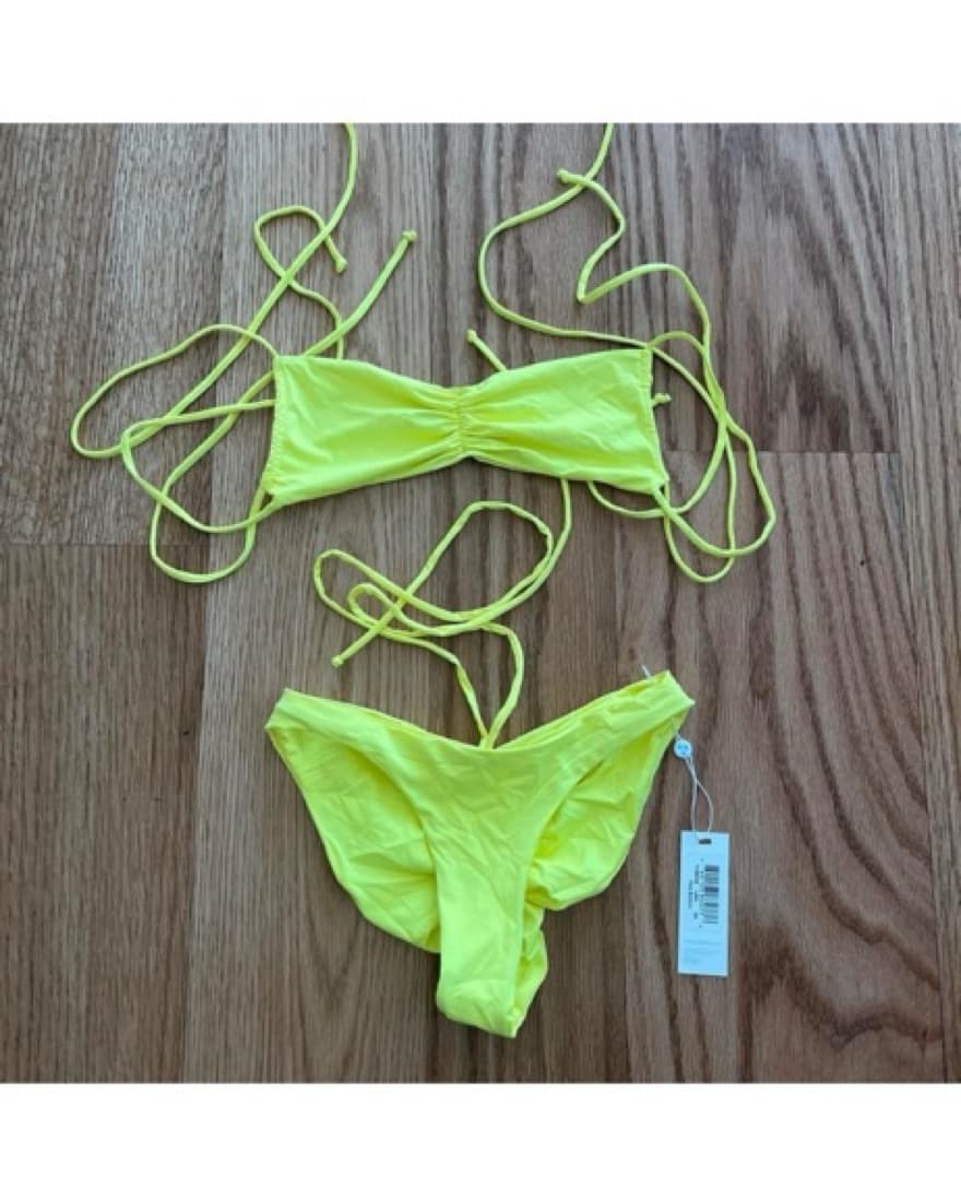 Frankies Bikinis Yellow Set  - Image 2