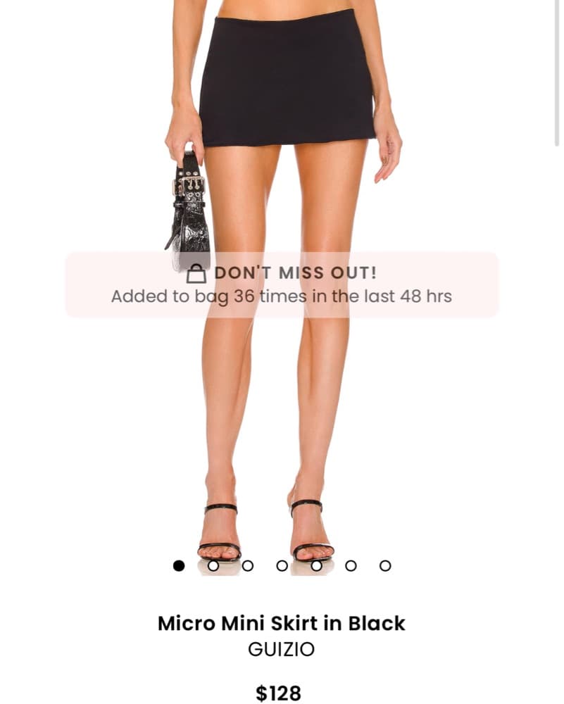 Guizio black Micro mini Skirt  - Image 1