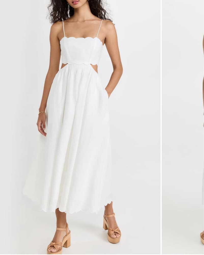Zimmermann Jude scallop Midi Dress - New - Image 1