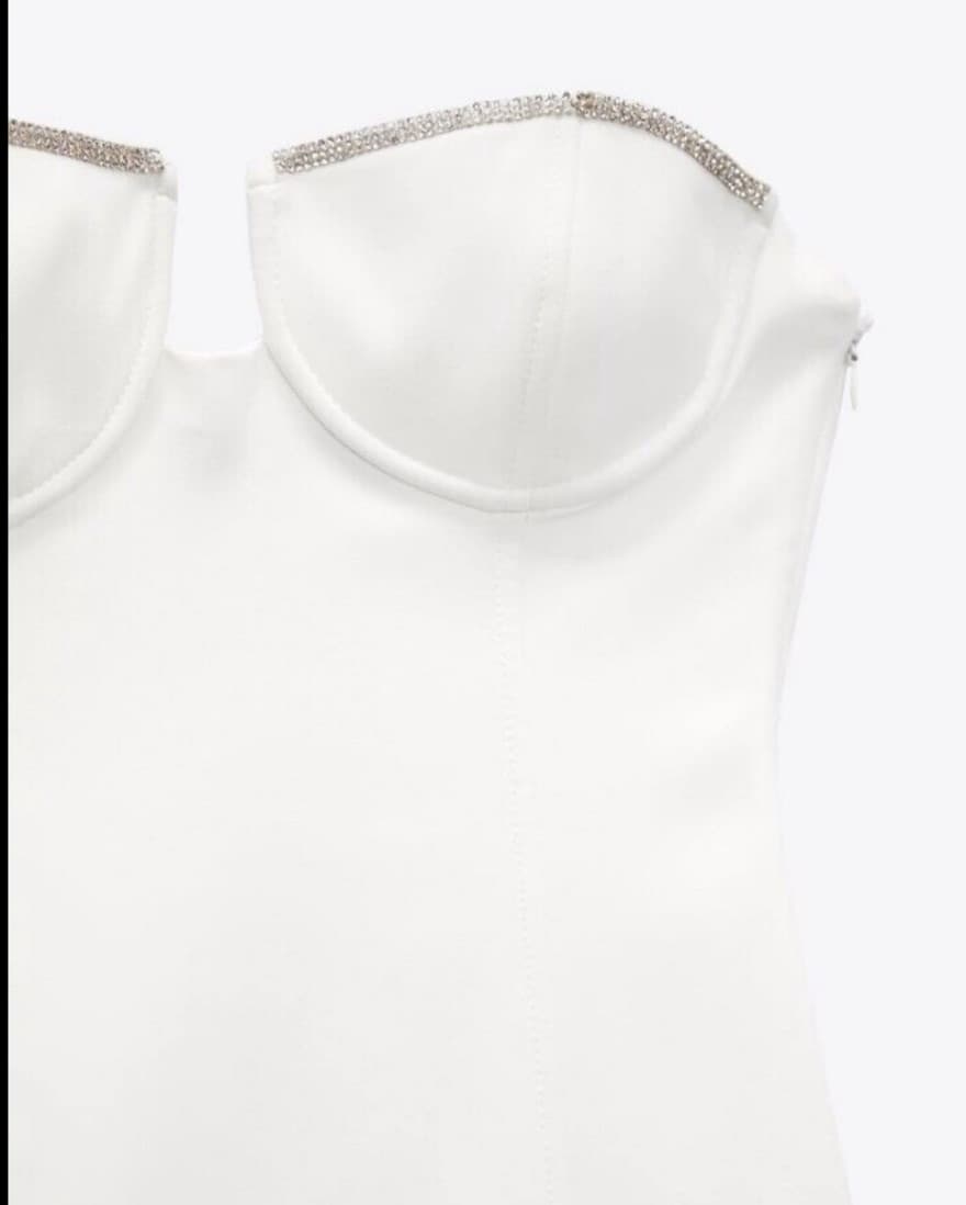 White Mini Dress - Image 3