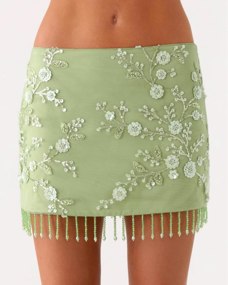 Midnight Tide Tie Side Mini Skirt  - Image 1