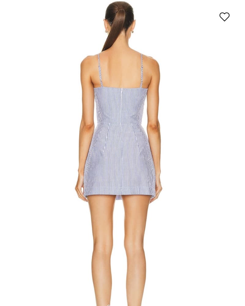 Matthew Bruch Stripe Cutout Mini Dress - Image 3
