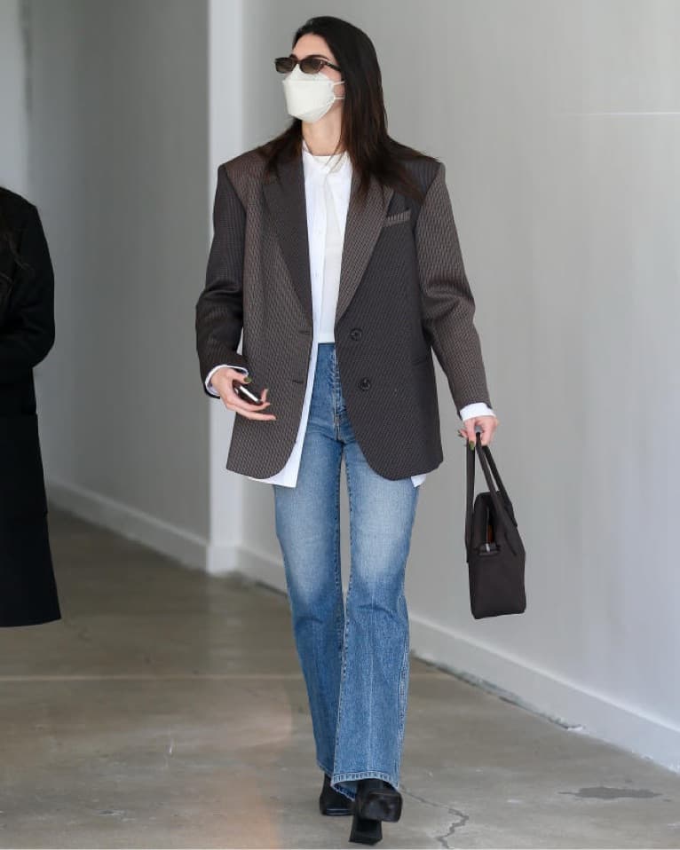Kendall Jenner Sandro Oversized Blazer - Image 1