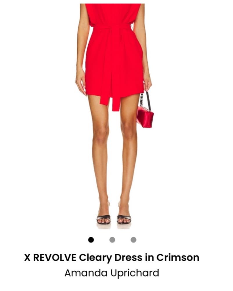 Amanda Uprichard Crimson Cleary Dress - Image 6