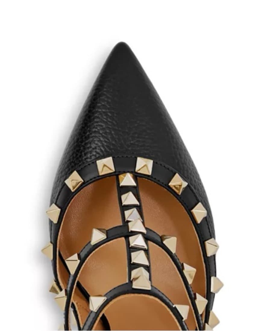 Valentino Rockstud Cage Leather Pumps - Image 5
