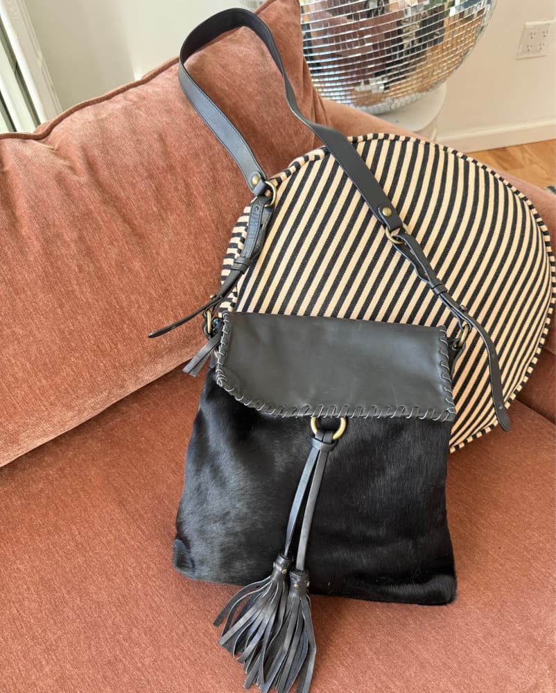 Leather Cow Hide Y2k Purse - Image 1