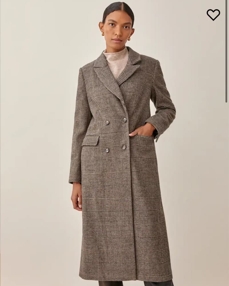 Reformation Plaid Coat Size XS - Image 1