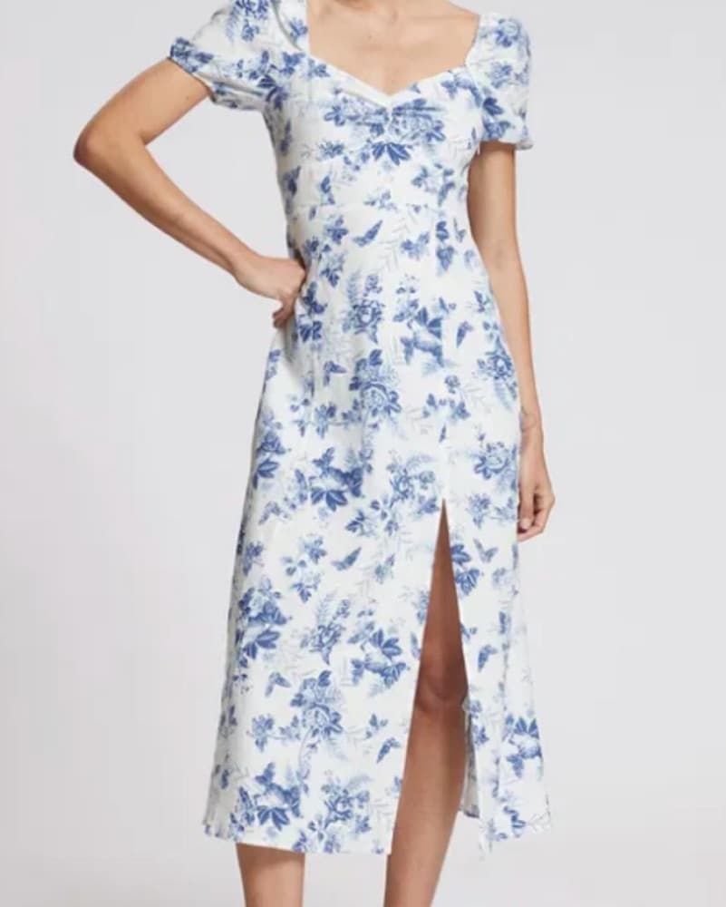 & Other Stories Linen Midi Dress - Image 1