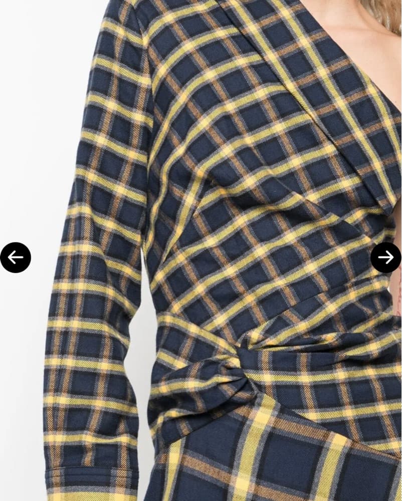 Monse Chic Plaid Asymmetrical Dress  - Image 5
