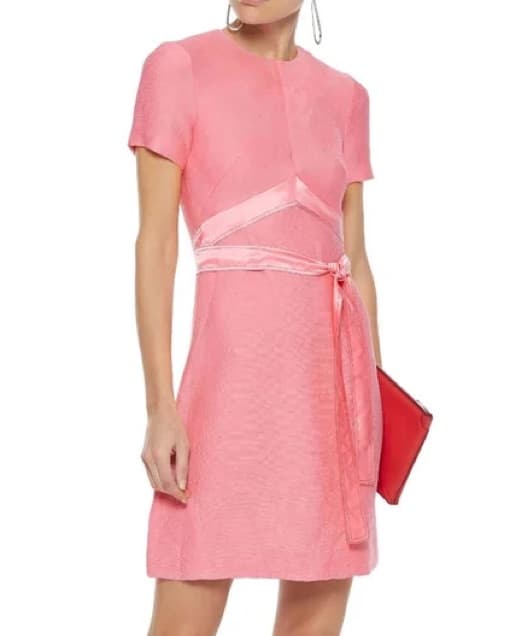 Sandro Isaure Silk-Sash A-line Dress - Image 1