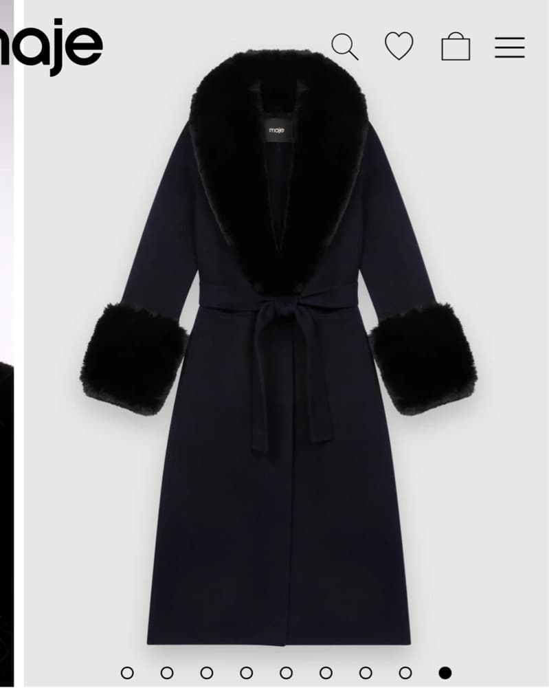 Maje Double Faced Fur Belted  - Image 2